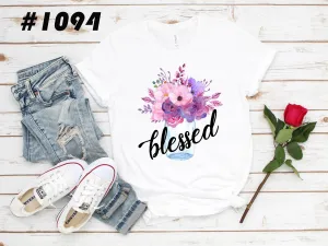 #1094 Blessed/floral