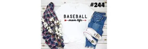 #244 Baseball Mom Life/arrow