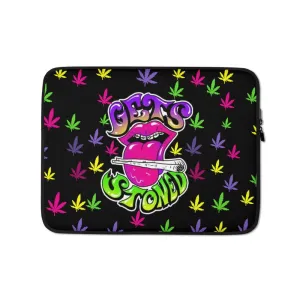 420 Gets Stoned Laptop Sleeve