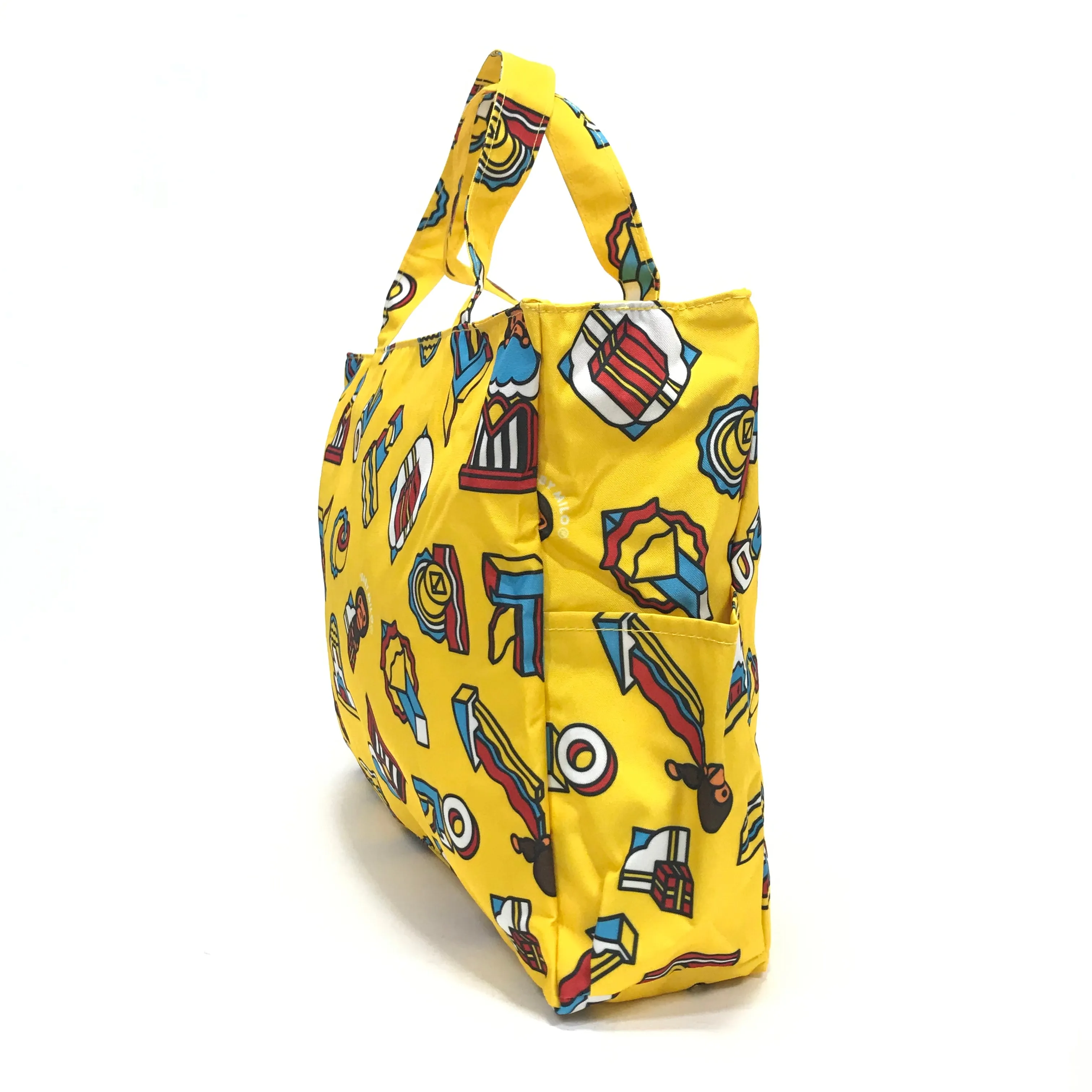 A Bathing Ape Bape Baby Milo Shapes Nylon Beach Tote Bag