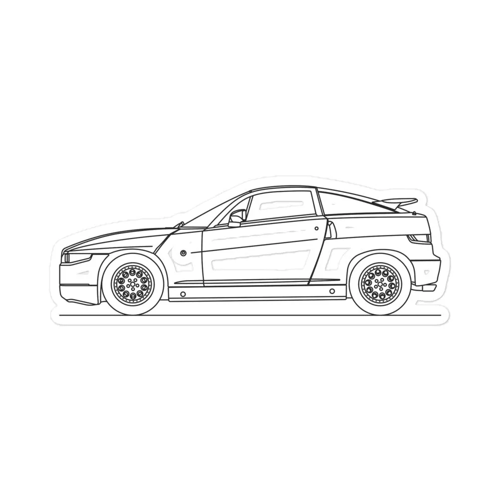 Alfa Romeo SZ Silhouette Sticker