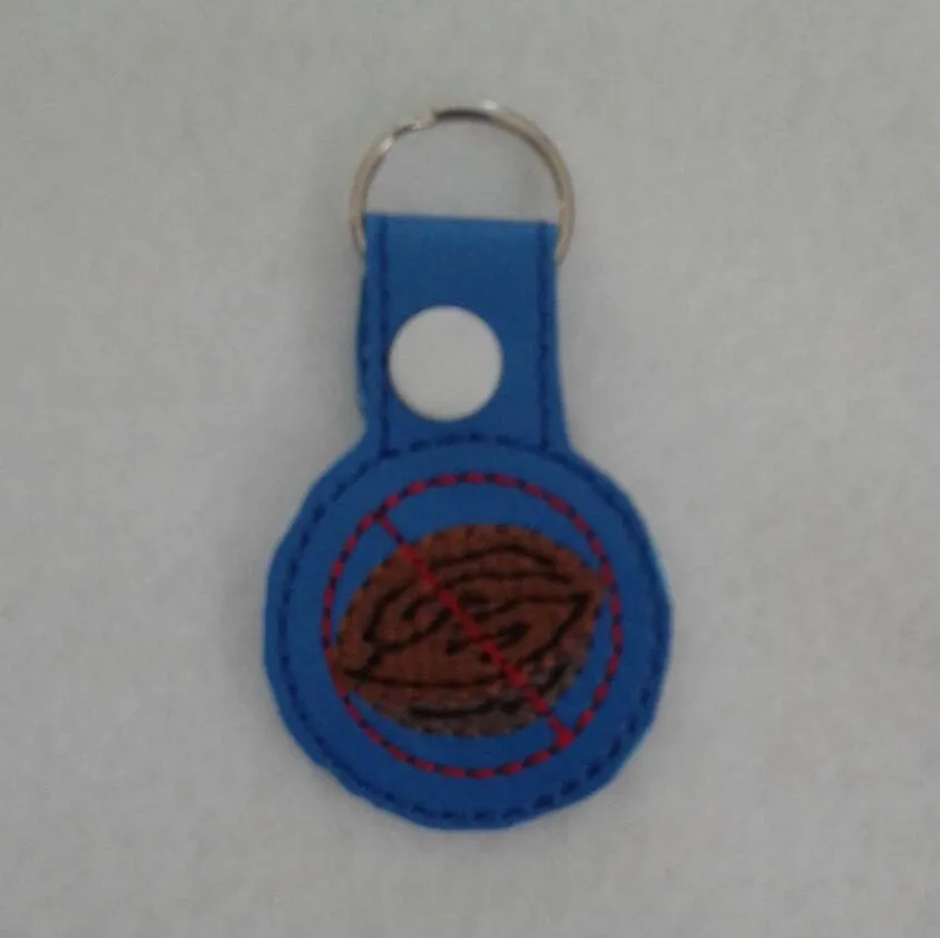 Allergy Alert Snap Tab -  Keychain - Backpack - Gluten Allergy - Peanut Allergy - Tree Nut Allergy - Zipper Pull - Medical Bag Tag