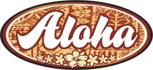 Aloha Tapa decal