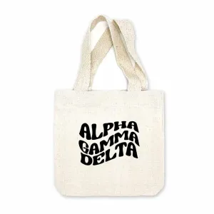 Alpha Gamma Delta Mod Sorority Name Mini Tote Gift Bag