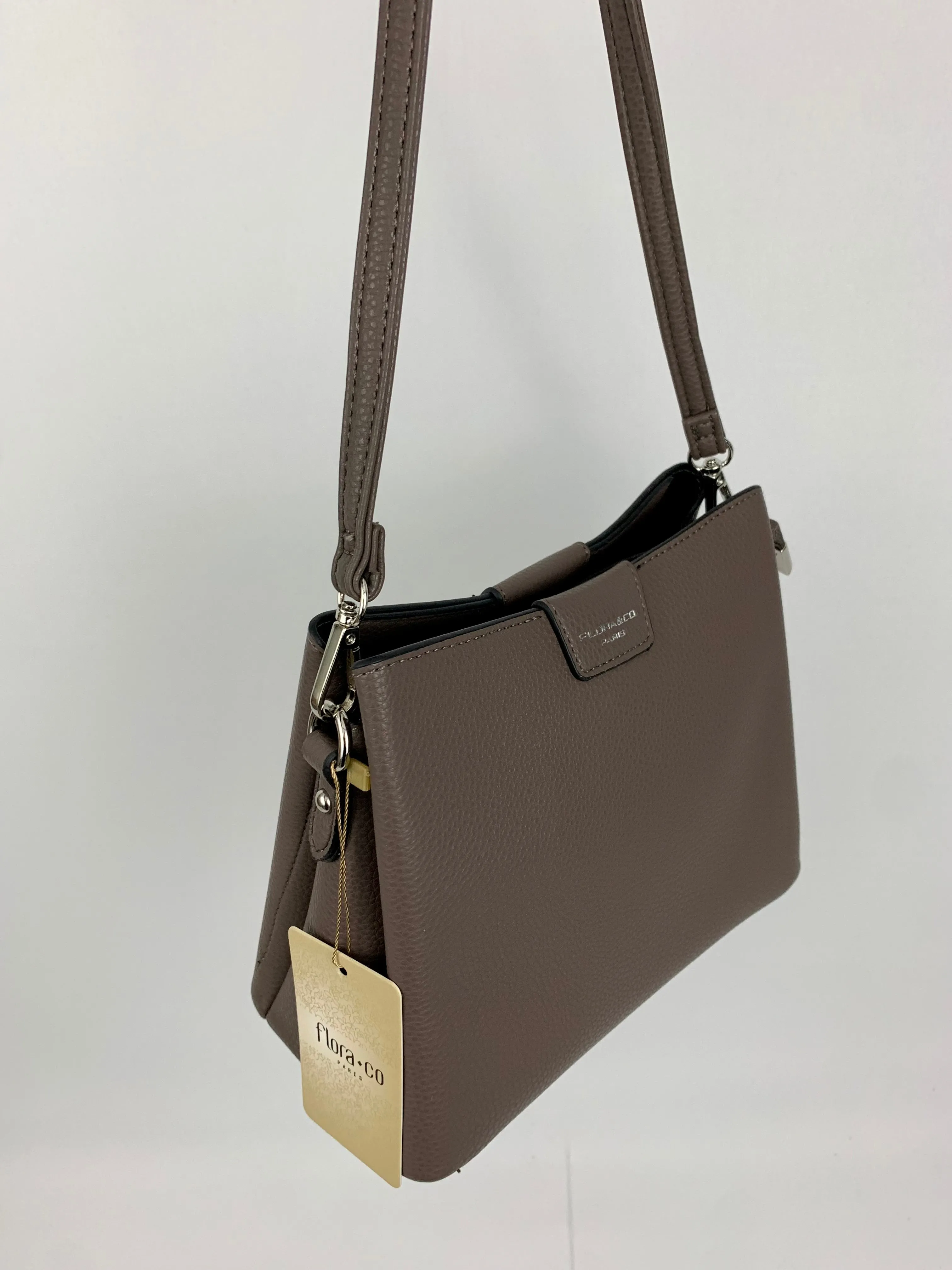 AMSTERDAM TAUPE - small crossbody/ shoulder handbag