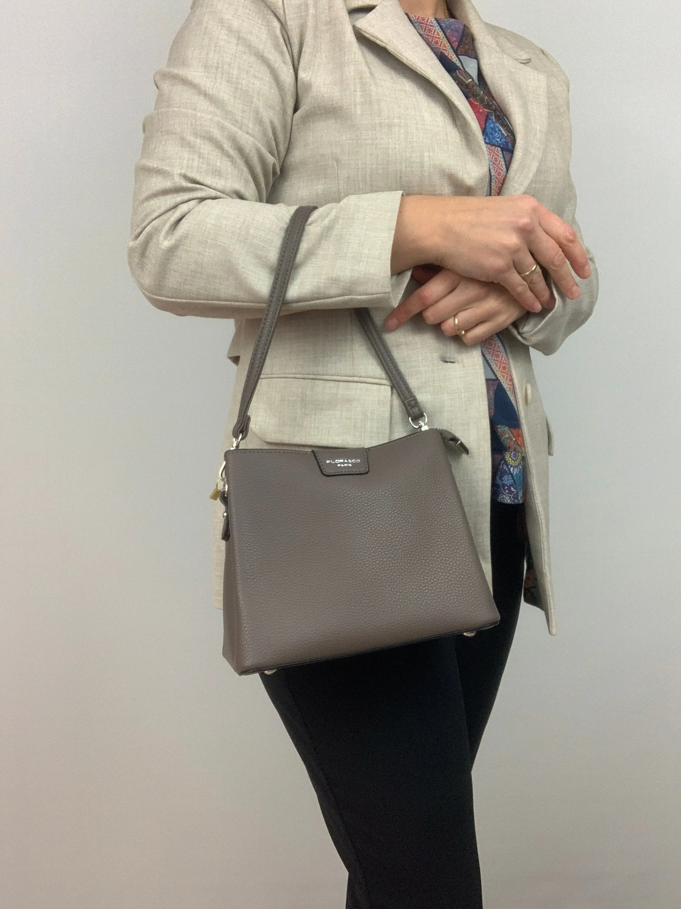 AMSTERDAM TAUPE - small crossbody/ shoulder handbag