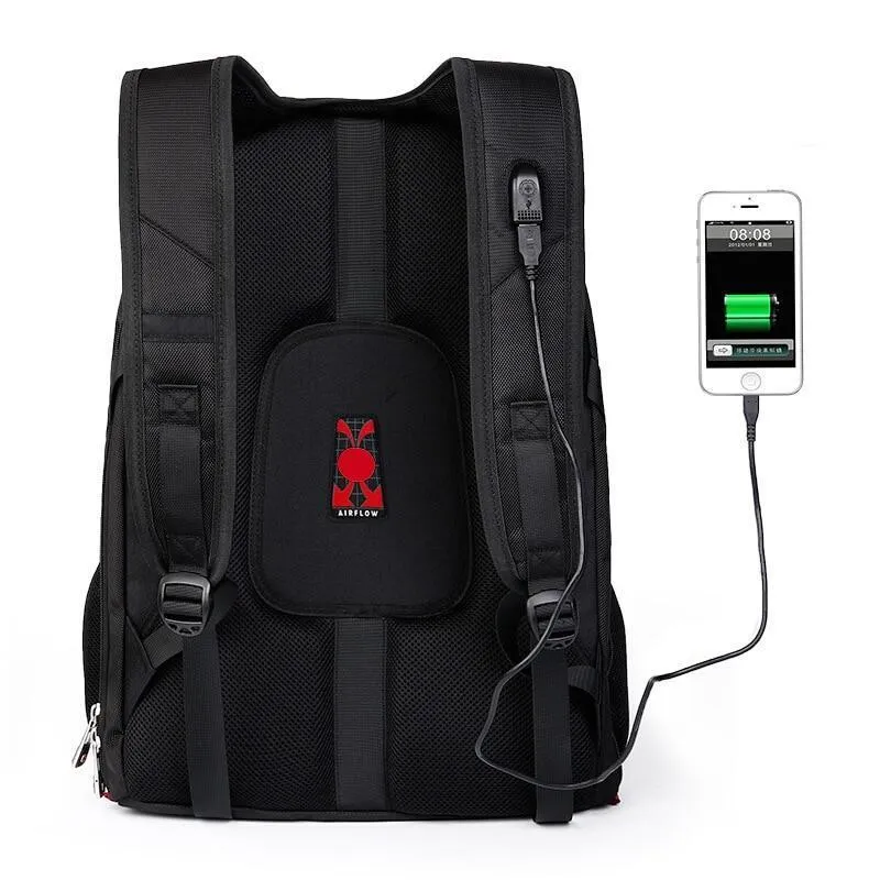 Anti-theft and Waterproof 15.6 Inches Laptop Backpack with External USB Charger