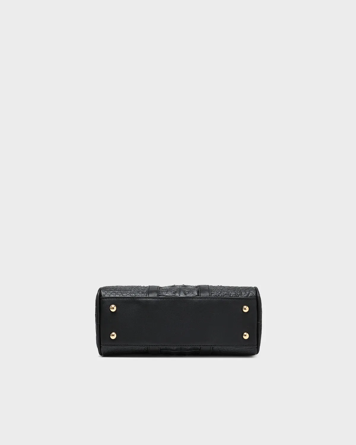 Apollo 2 Reptile Crossbody Bag in Black