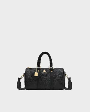 Apollo 2 Reptile Crossbody Bag in Black