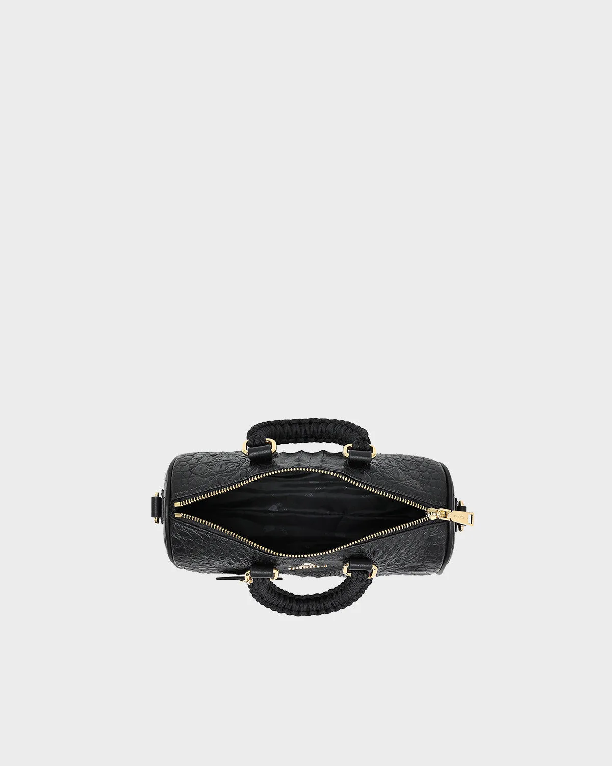 Apollo 2 Reptile Crossbody Bag in Black