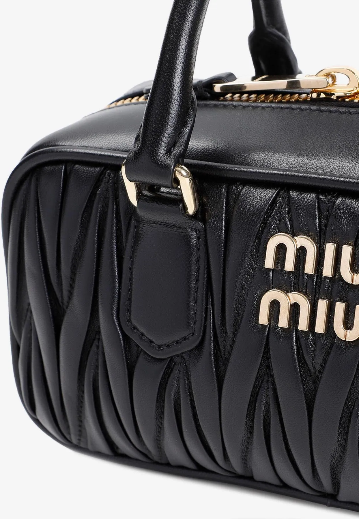 Arcadie  Matelassé Leather Top Handle Bag