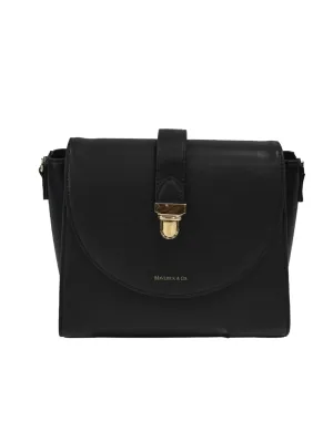 Athena 2 Way Black Crossbody Bag