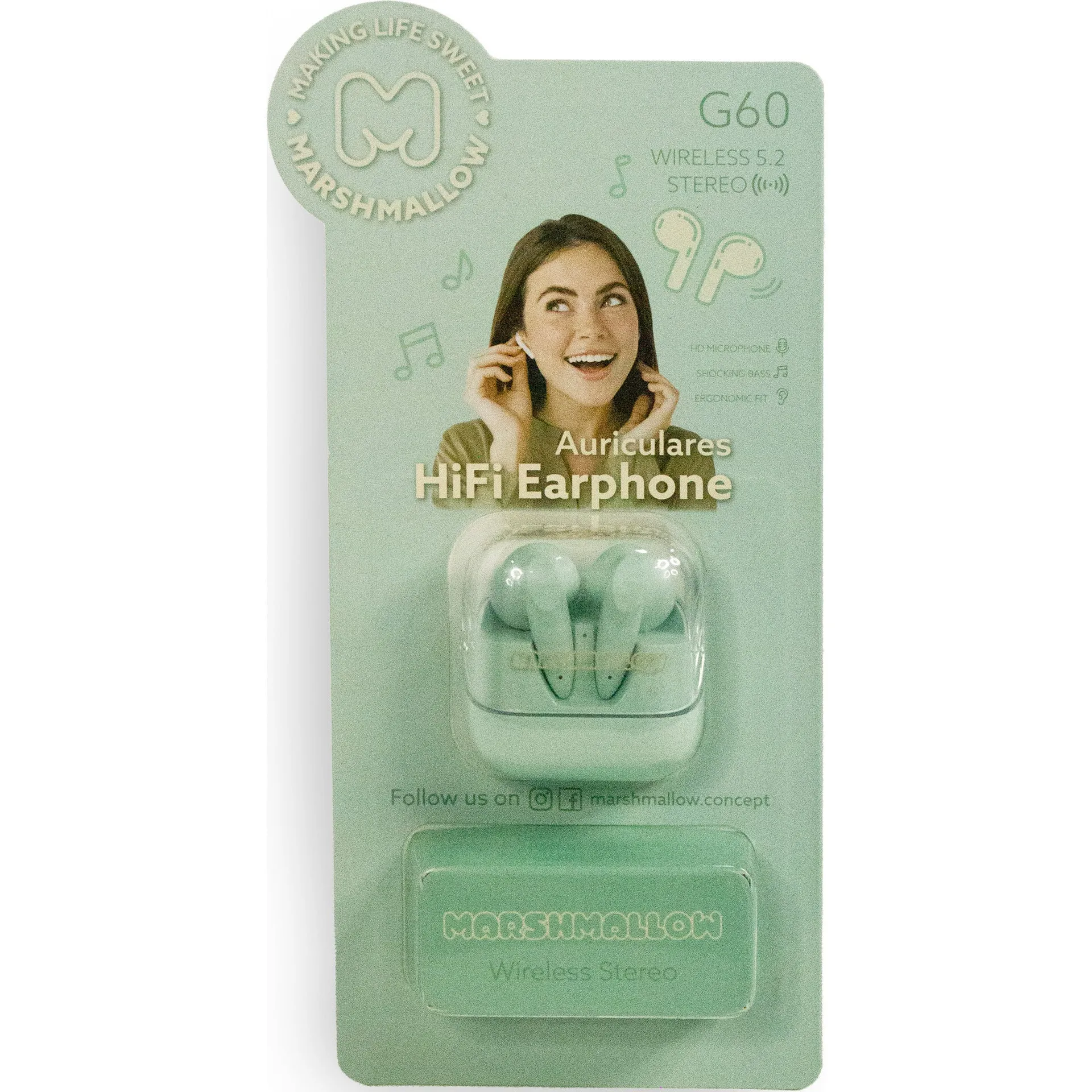 Auriculares Sortido Marshmallow