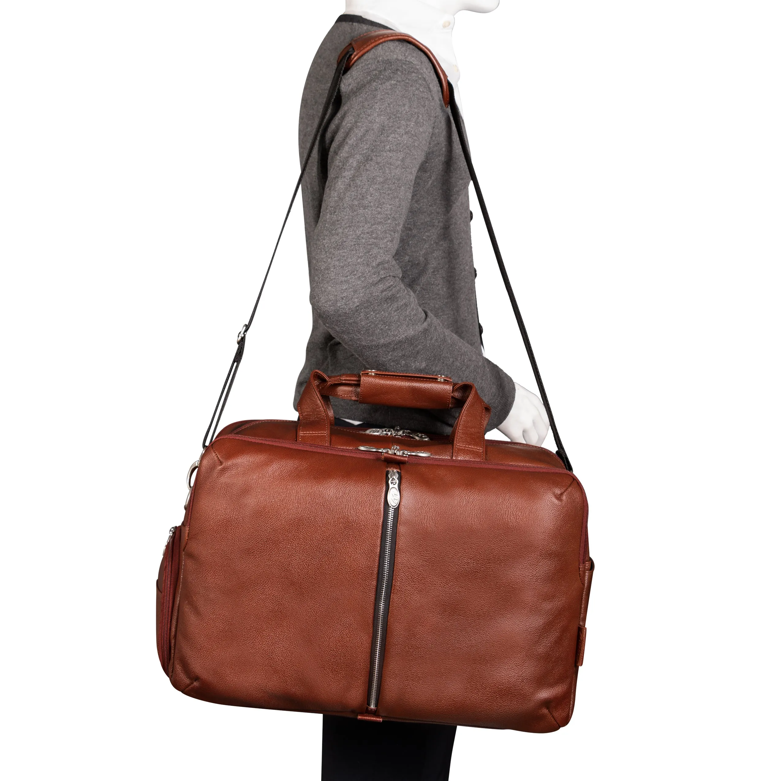 AVONDALE | Leather Carry-All 17" Laptop Duffel