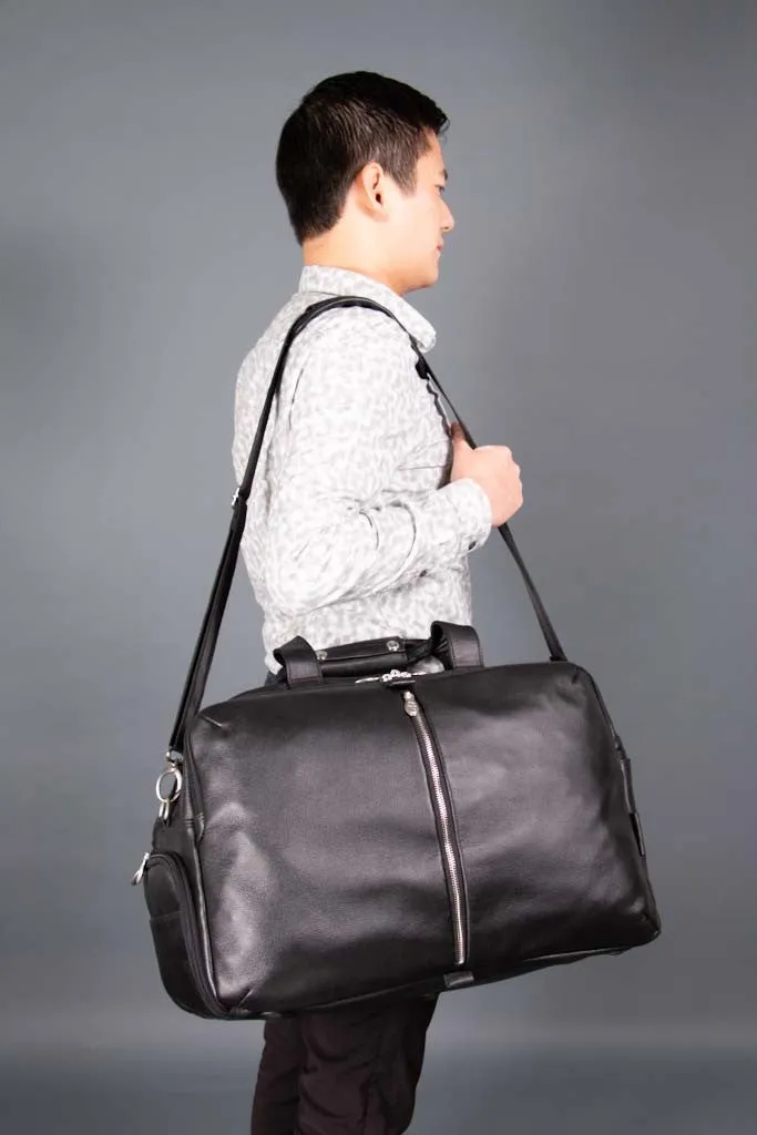 AVONDALE | Leather Carry-All 17" Laptop Duffel