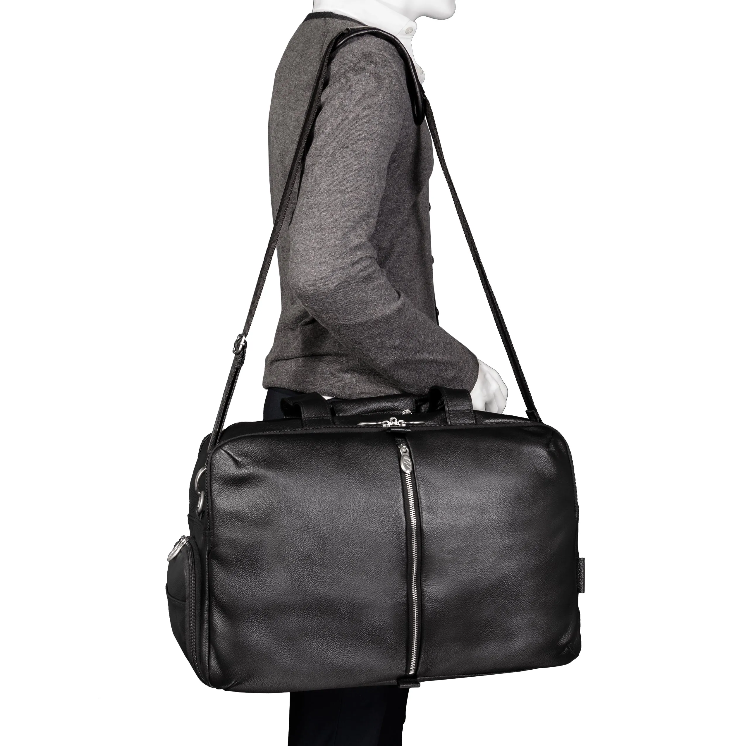 AVONDALE | Leather Carry-All 17" Laptop Duffel