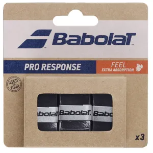 Babolat Pro Response Overgrip - 3 Pack - Black