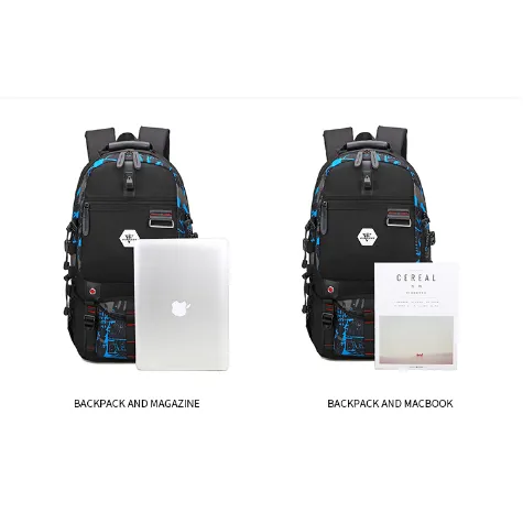 Backpack USB Charging & Water Resistant <br> Oxford