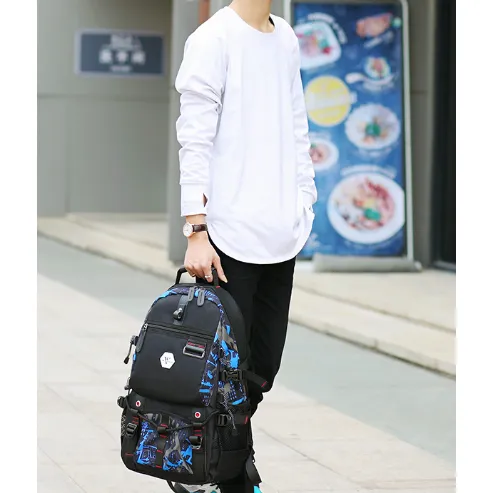 Backpack USB Charging & Water Resistant <br> Oxford