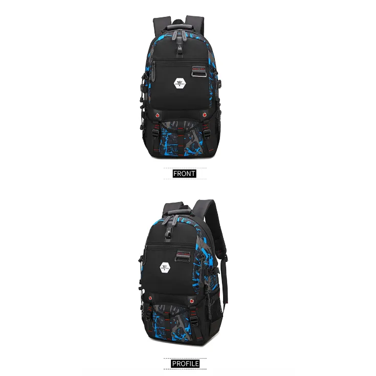 Backpack USB Charging & Water Resistant <br> Oxford