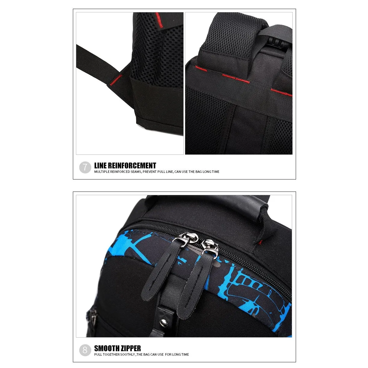 Backpack USB Charging & Water Resistant <br> Oxford