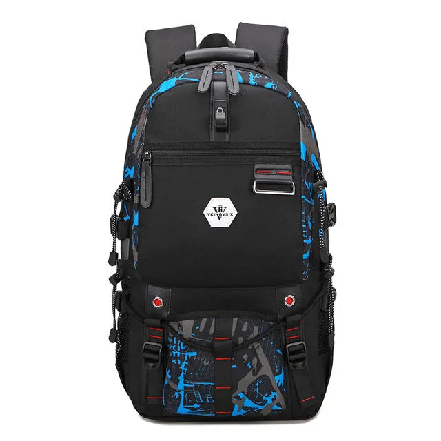 Backpack USB Charging & Water Resistant <br> Oxford