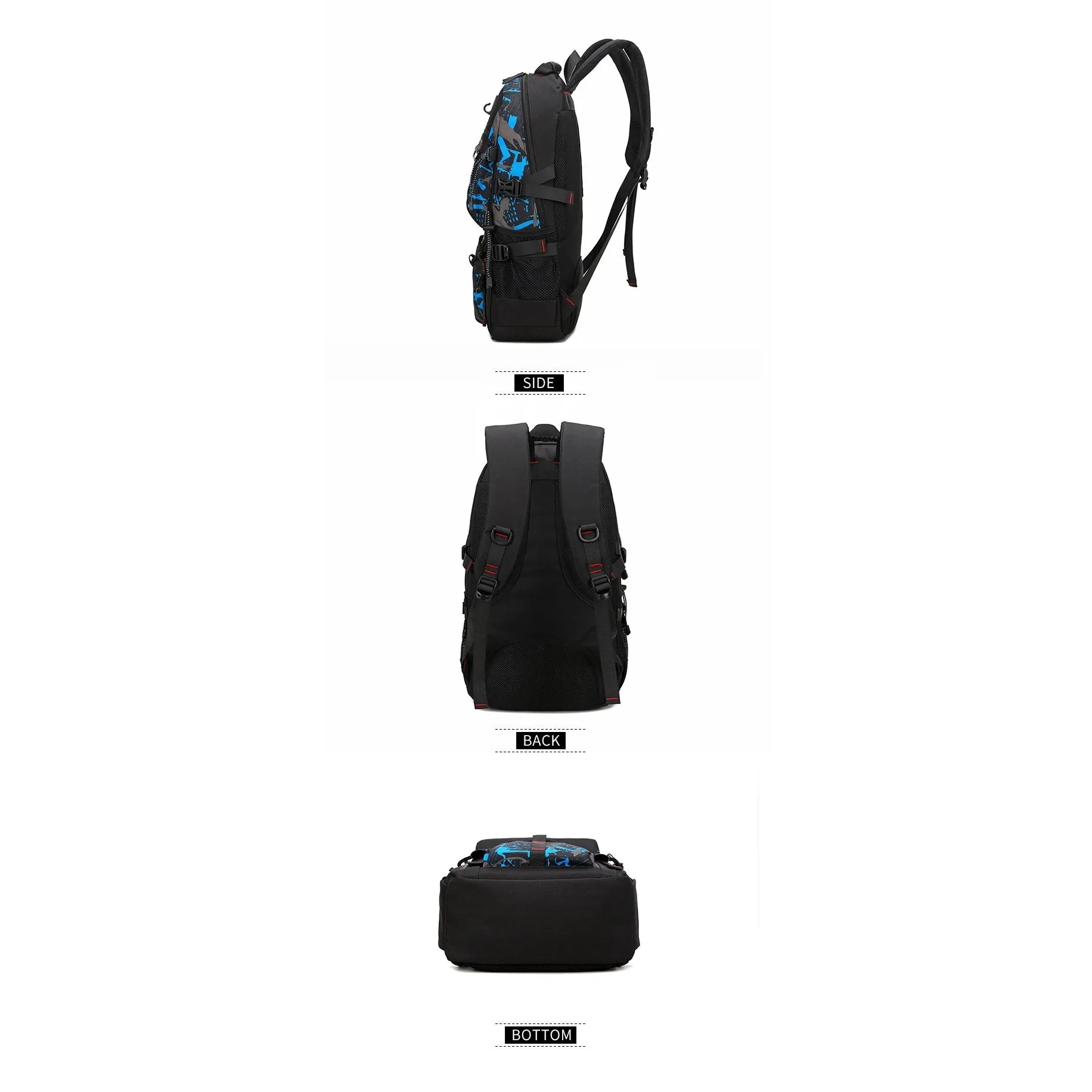 Backpack USB Charging & Water Resistant <br> Oxford