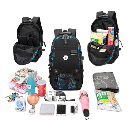 Backpack USB Charging & Water Resistant <br> Oxford
