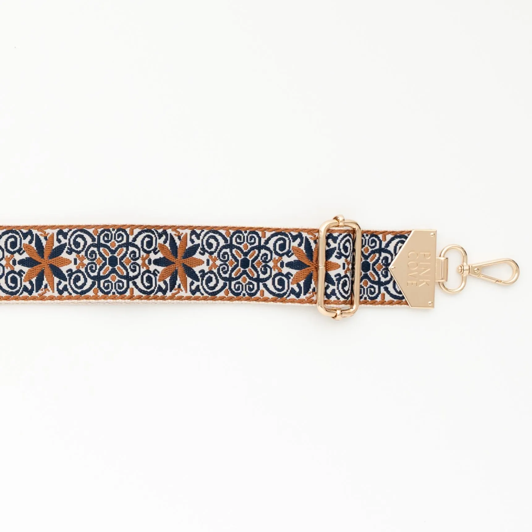 BAG STRAPS - NAVY FLORAL