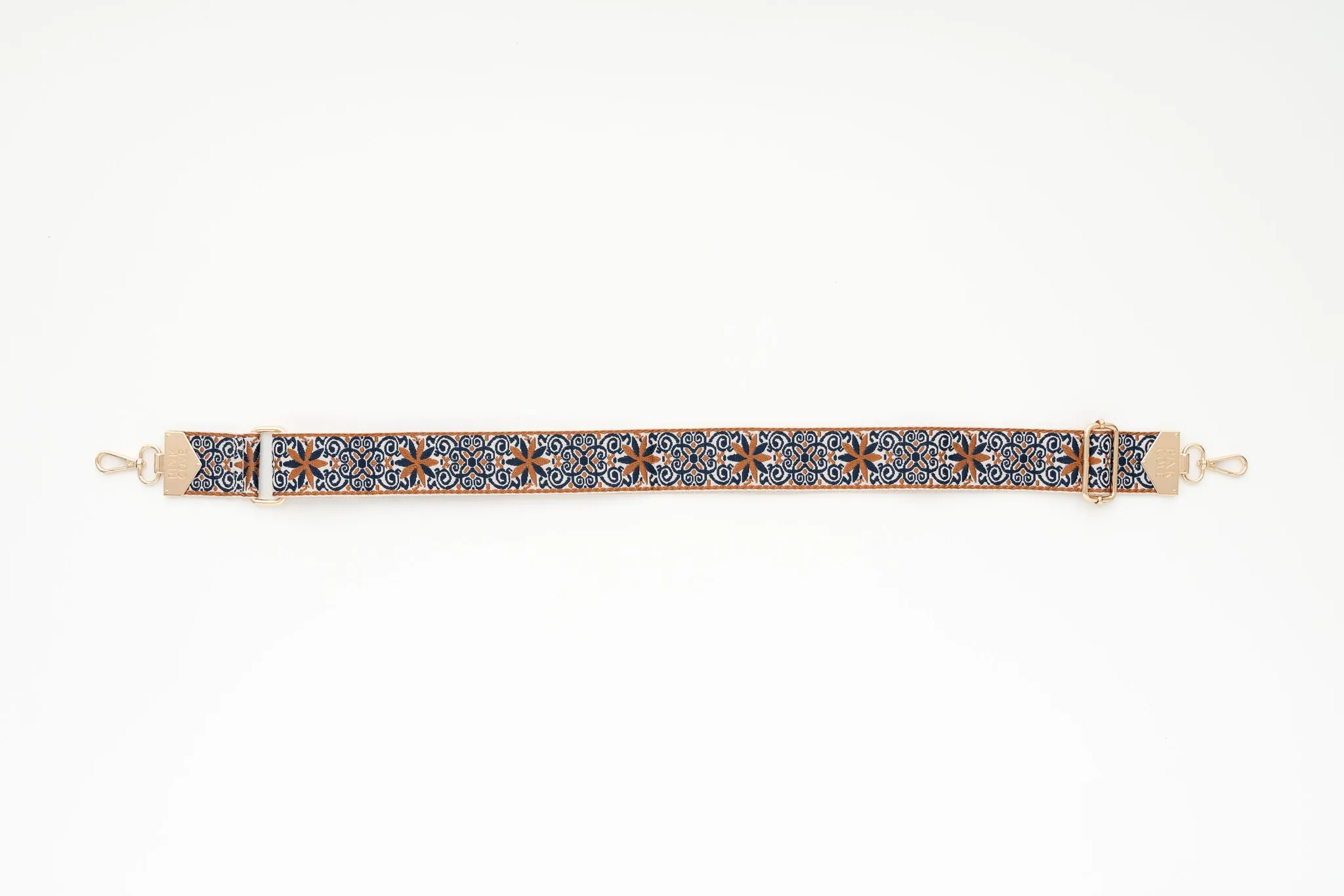 BAG STRAPS - NAVY FLORAL