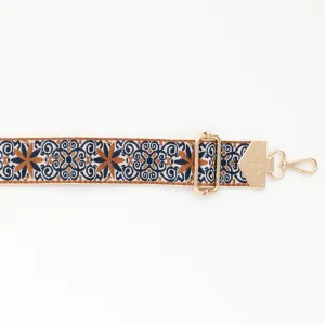 BAG STRAPS - NAVY FLORAL