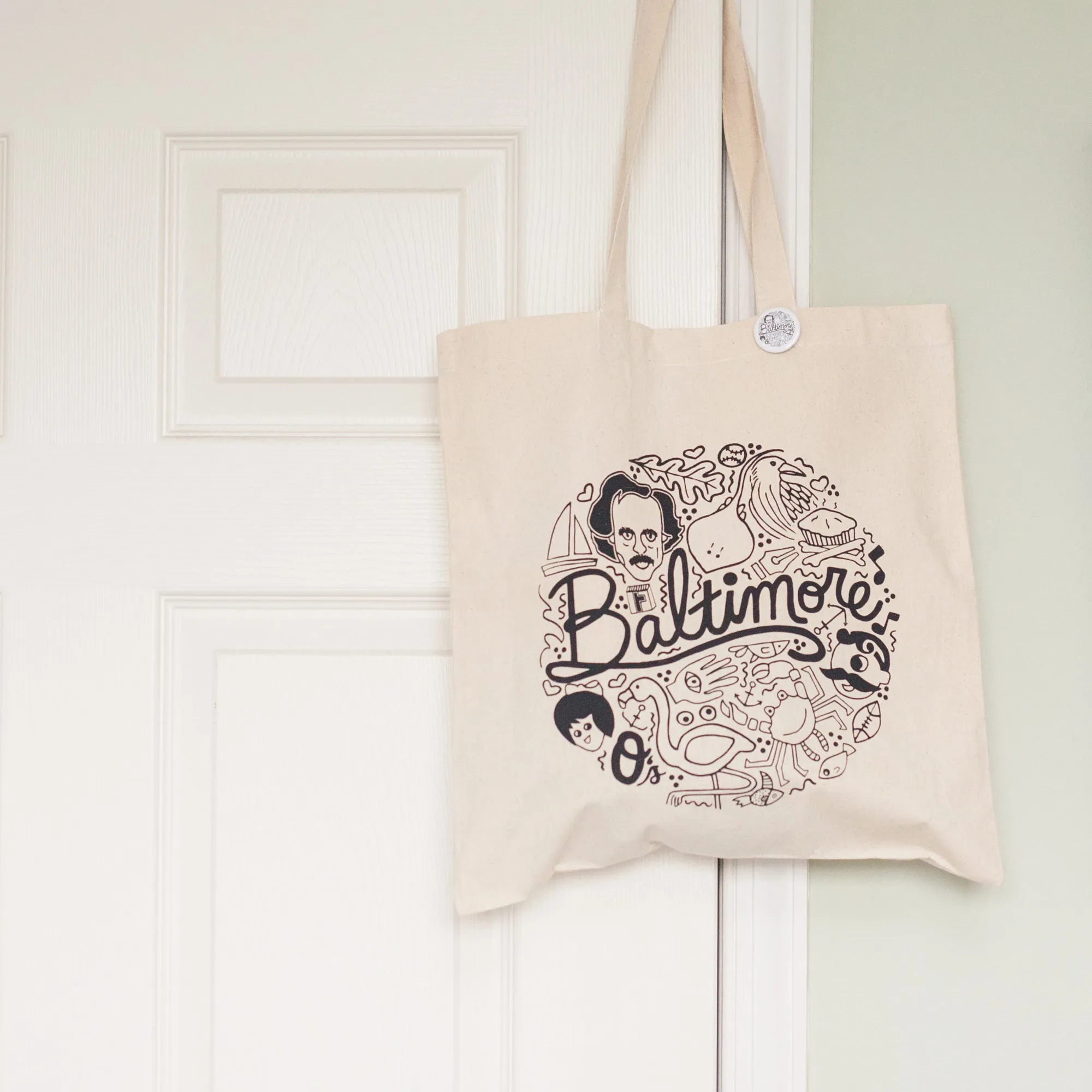 Baltimore stuff tote bag, Baltimore Maryland icons gift, Baltimore tote bag, Baltimore wedding hotel bag