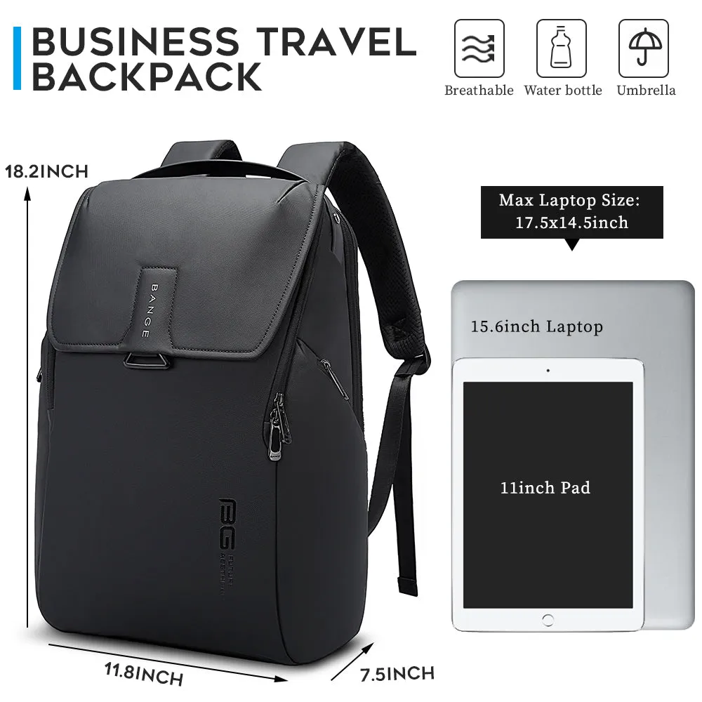 BANGE 15.6 inch laptop backpack for man,short journey waterproof bag pack