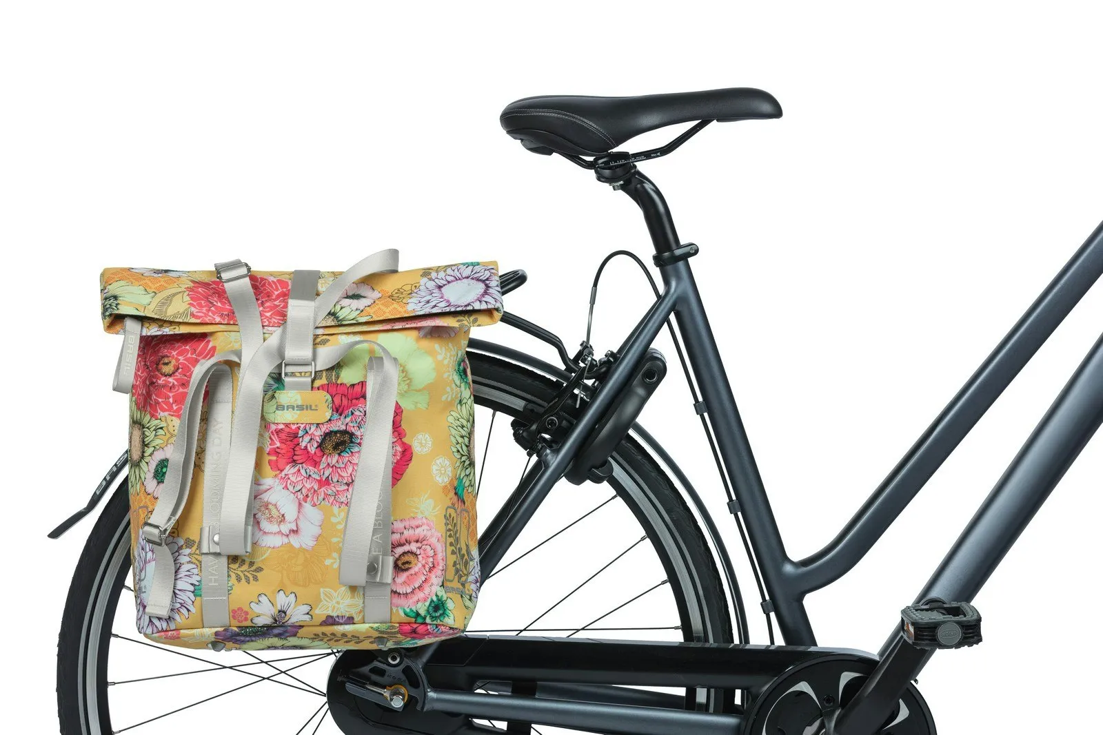 Basil Bloom Field Bicycle Shopper Bag 15-20L Yellow
