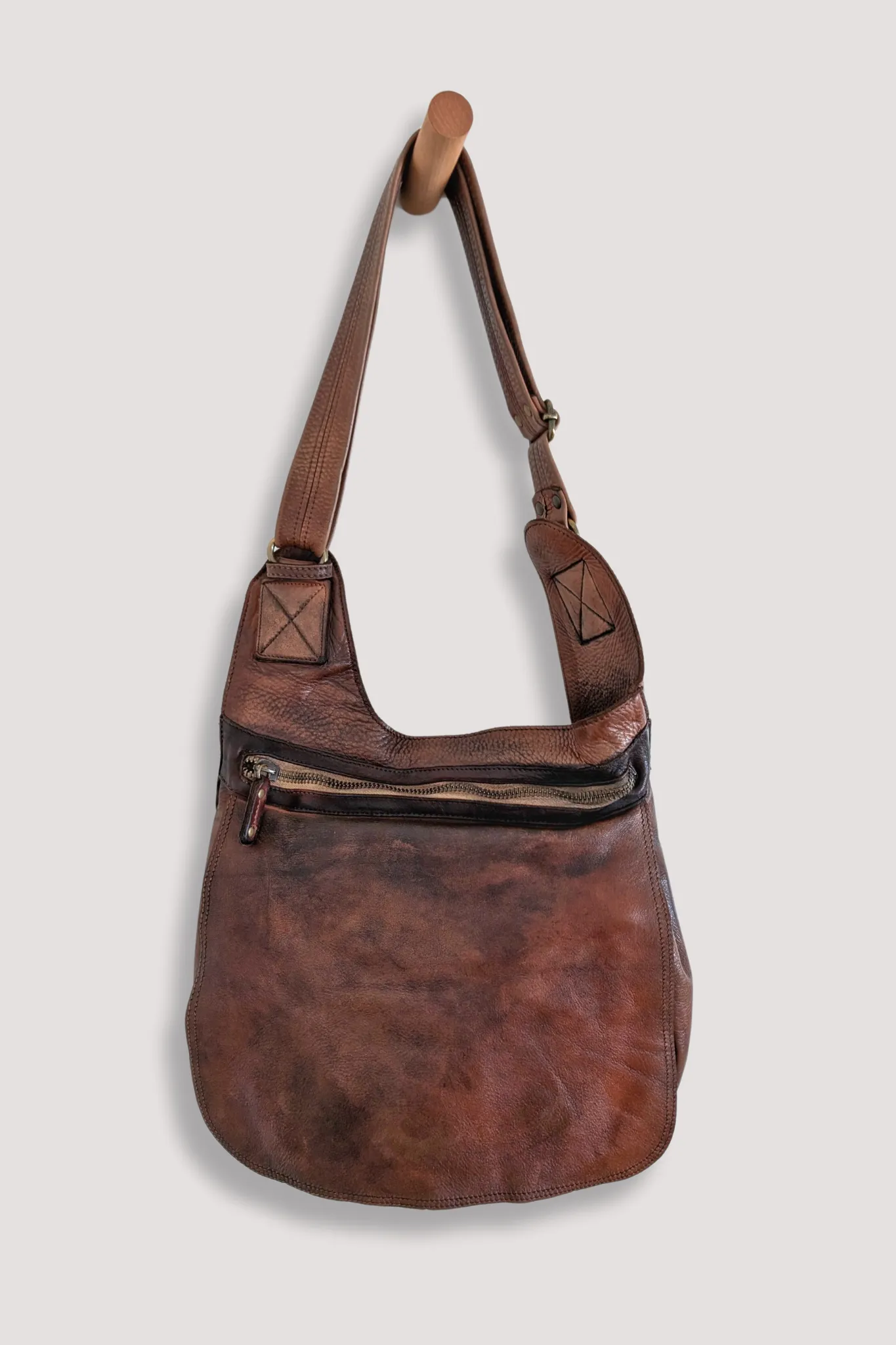 BAYSIDE84 Crossbody Saddle Bag - Cigar Brown - CANADA MEN'S