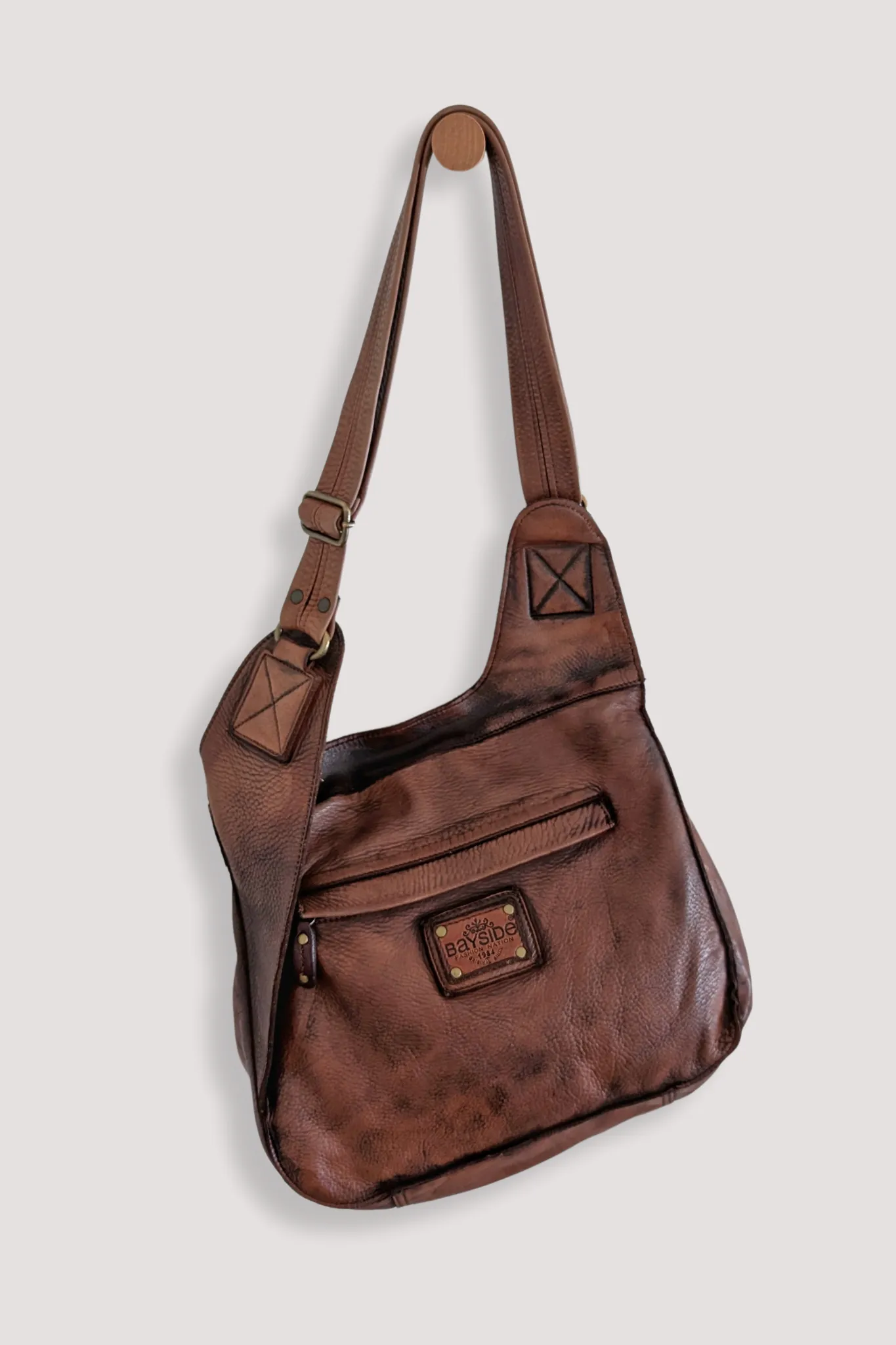 BAYSIDE84 Crossbody Saddle Bag - Cigar Brown - CANADA MEN'S