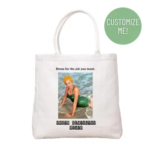 Beach Dress For The Job Tote Bag
