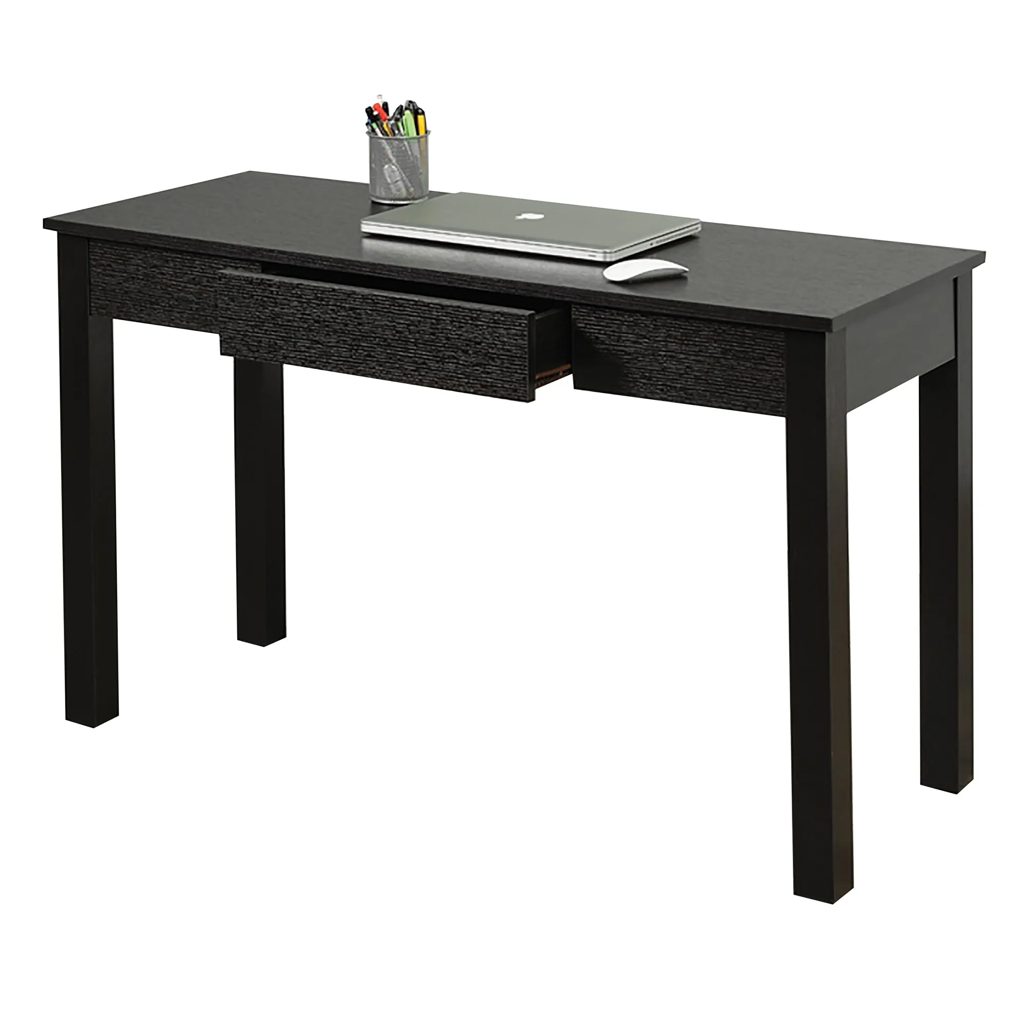 Bebelelo Modern Office Desk with Pull-out Storage Drawer Home Decor, Espresso