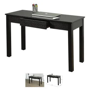 Bebelelo Modern Office Desk with Pull-out Storage Drawer Home Decor, Espresso