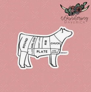 Beef Cuts Sticker