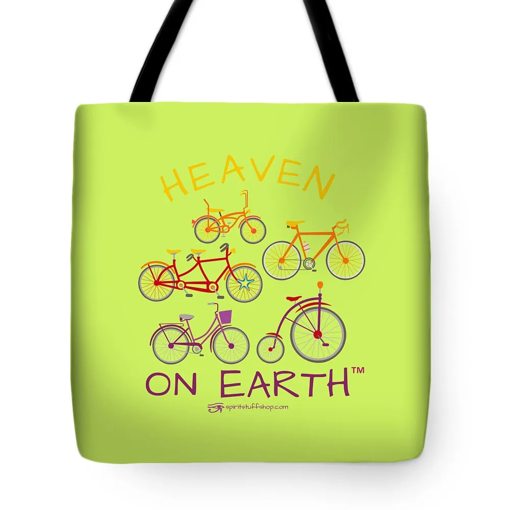 Bicycles Heaven On Earth - Tote Bag