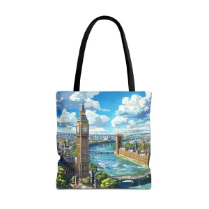 Big Ben River View Tote Bag - Carry the Timeless Charm of London's Iconic Skyline! Available in 3 sizes.