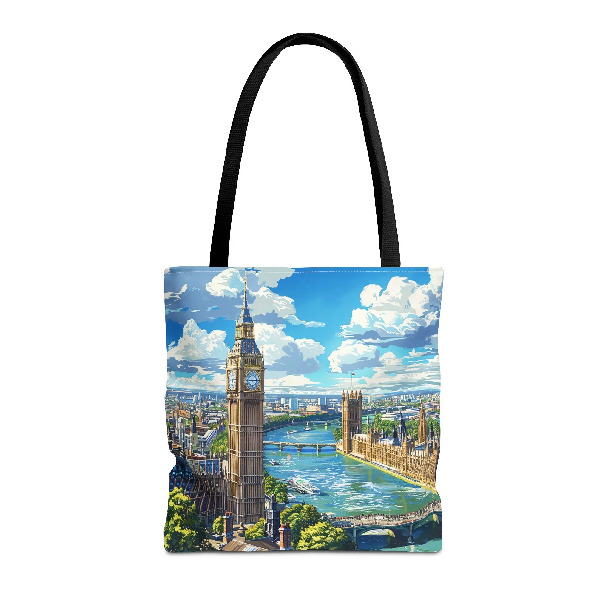 Big Ben River View Tote Bag - Carry the Timeless Charm of London's Iconic Skyline! Available in 3 sizes.