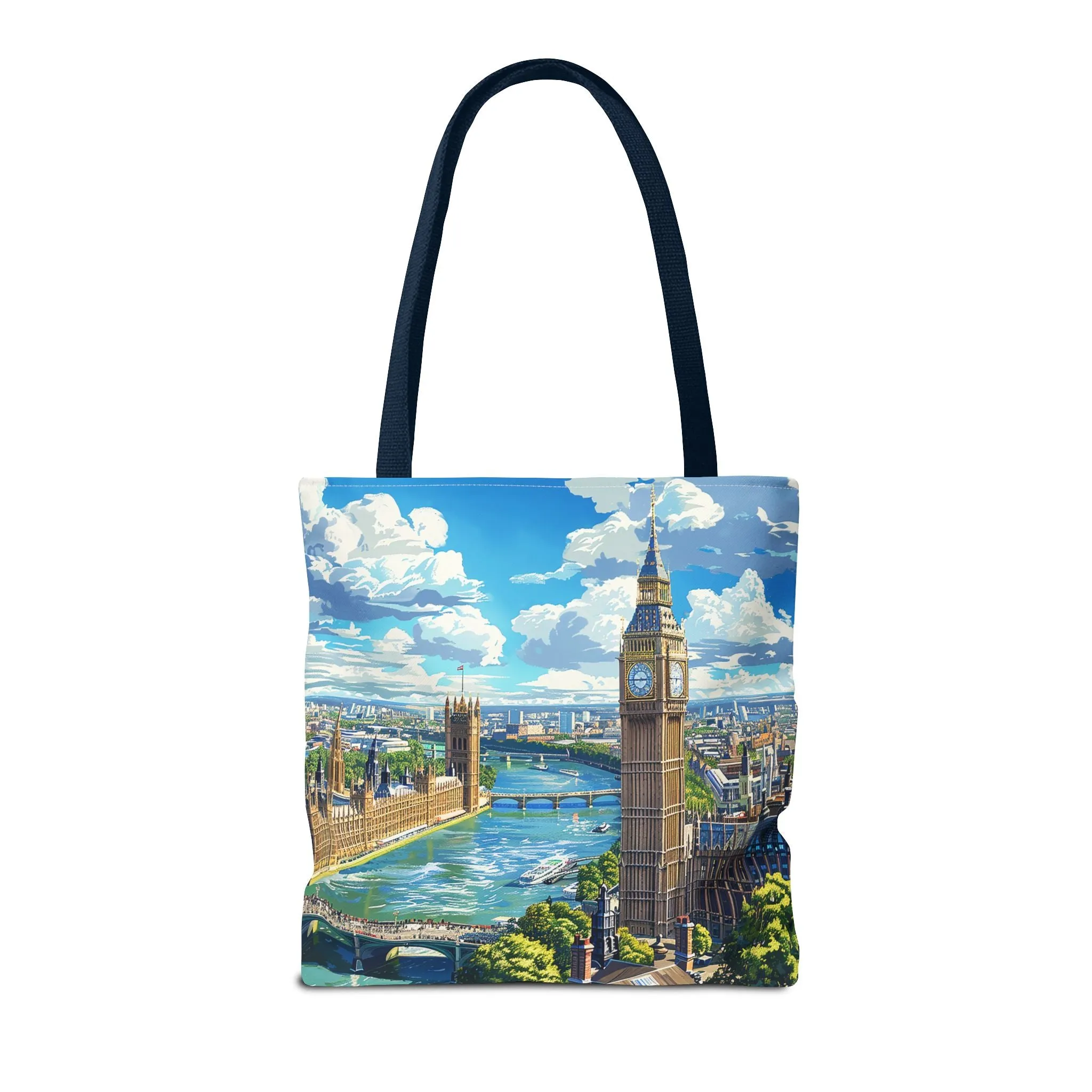 Big Ben River View Tote Bag - Carry the Timeless Charm of London's Iconic Skyline! Available in 3 sizes.