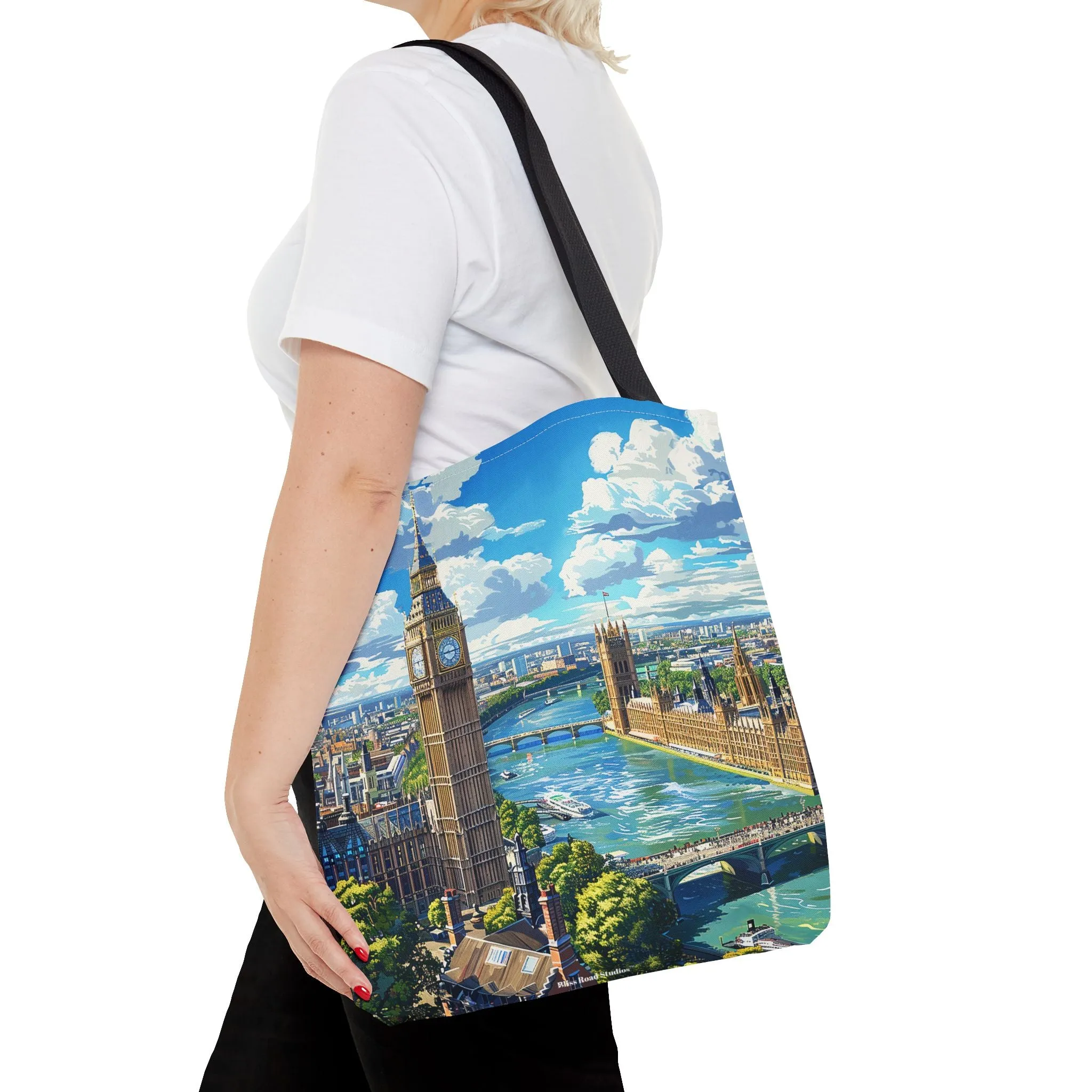 Big Ben River View Tote Bag - Carry the Timeless Charm of London's Iconic Skyline! Available in 3 sizes.
