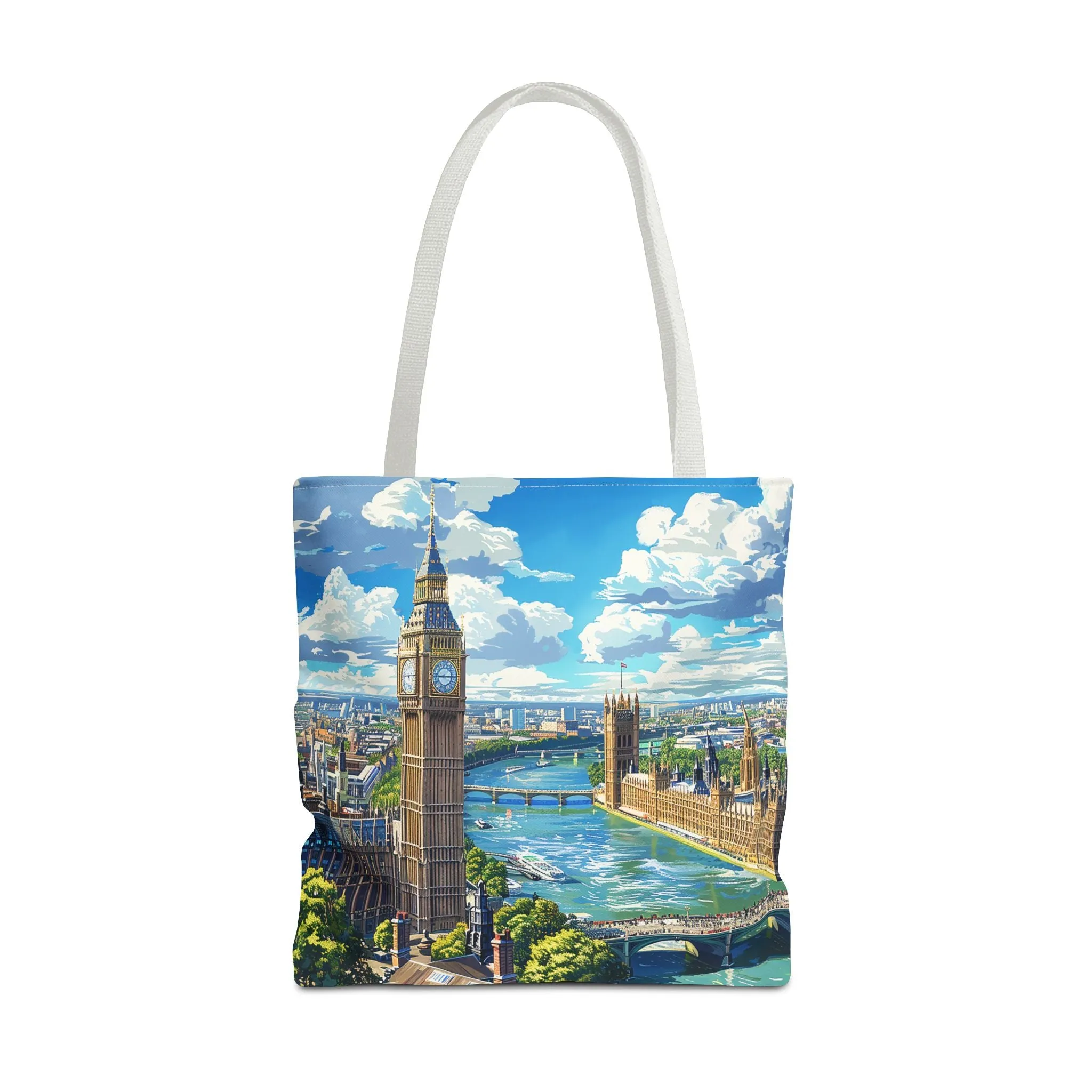 Big Ben River View Tote Bag - Carry the Timeless Charm of London's Iconic Skyline! Available in 3 sizes.
