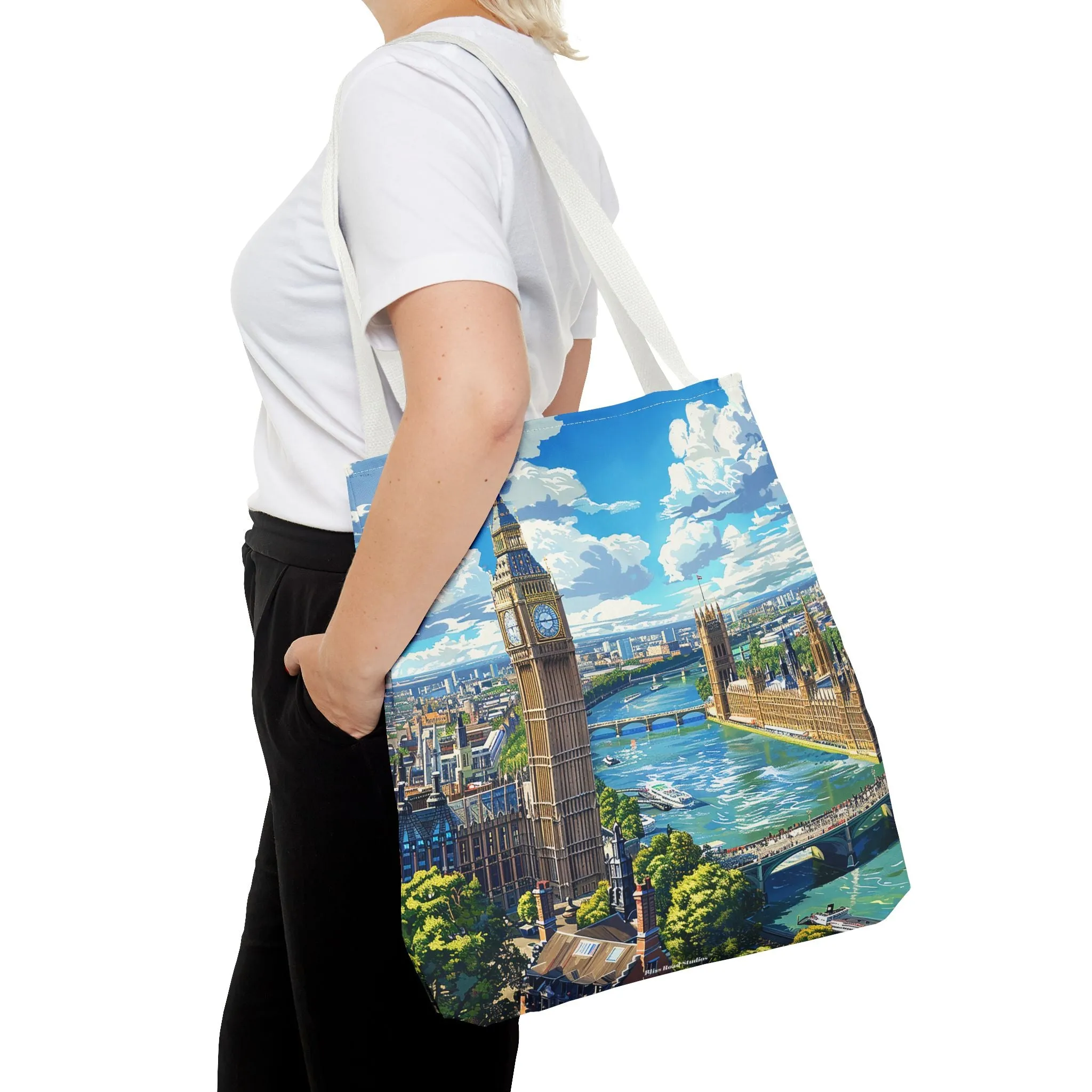Big Ben River View Tote Bag - Carry the Timeless Charm of London's Iconic Skyline! Available in 3 sizes.