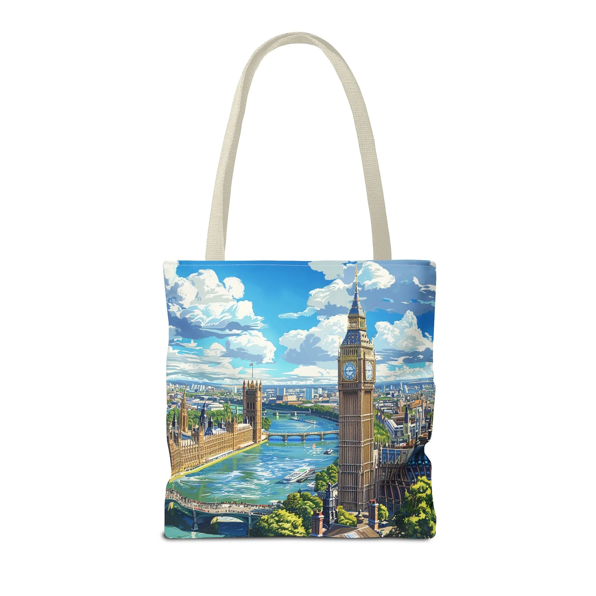 Big Ben River View Tote Bag - Carry the Timeless Charm of London's Iconic Skyline! Available in 3 sizes.