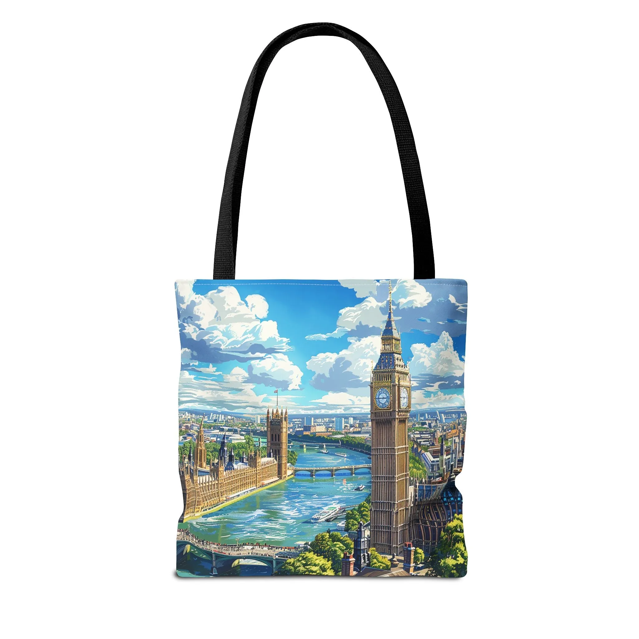 Big Ben River View Tote Bag - Carry the Timeless Charm of London's Iconic Skyline! Available in 3 sizes.