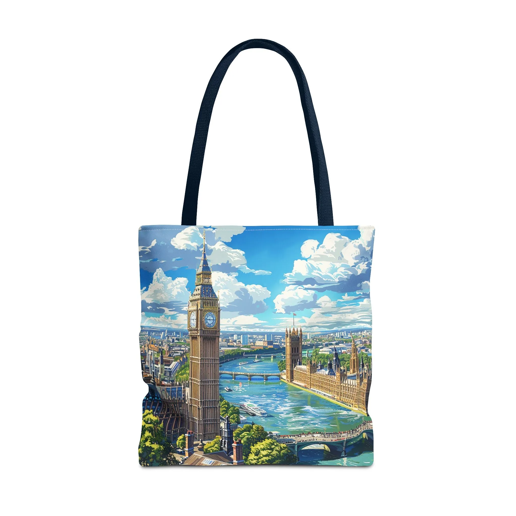 Big Ben River View Tote Bag - Carry the Timeless Charm of London's Iconic Skyline! Available in 3 sizes.